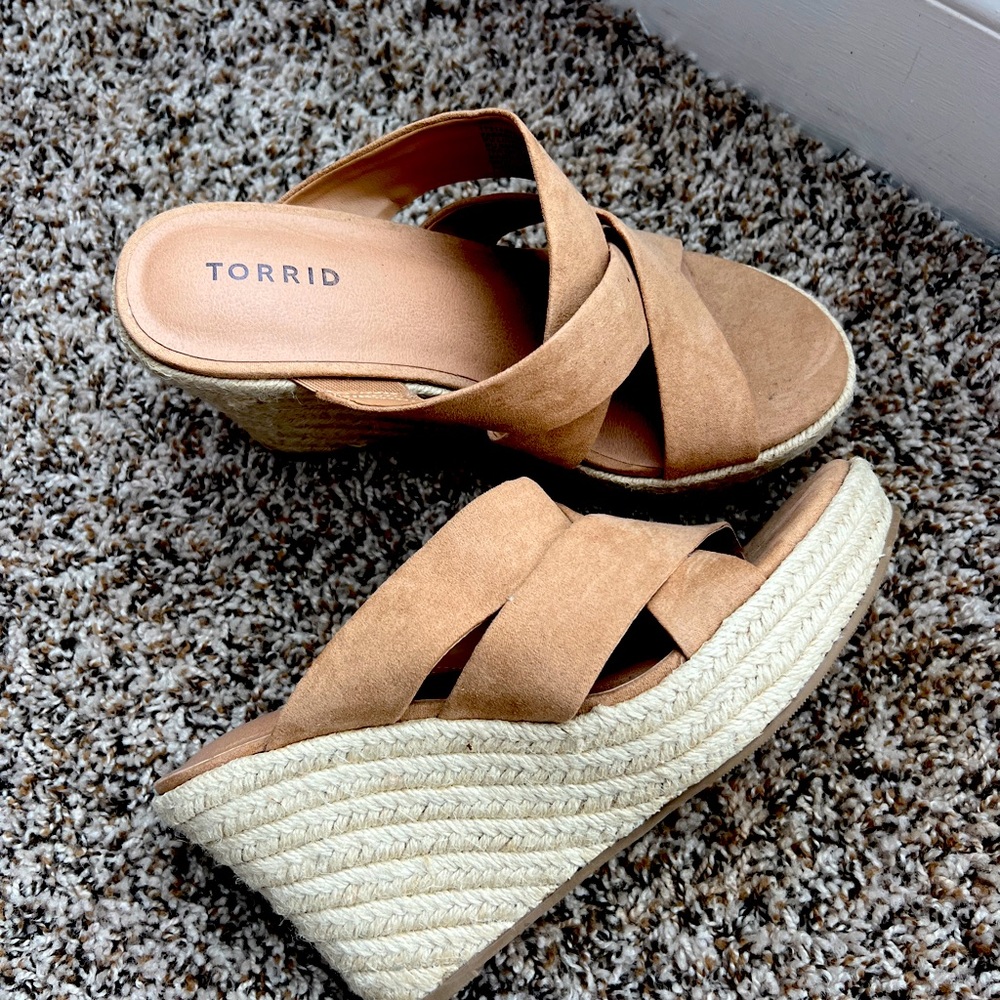 Torrid Wedge Sandals- Women’s Size 9